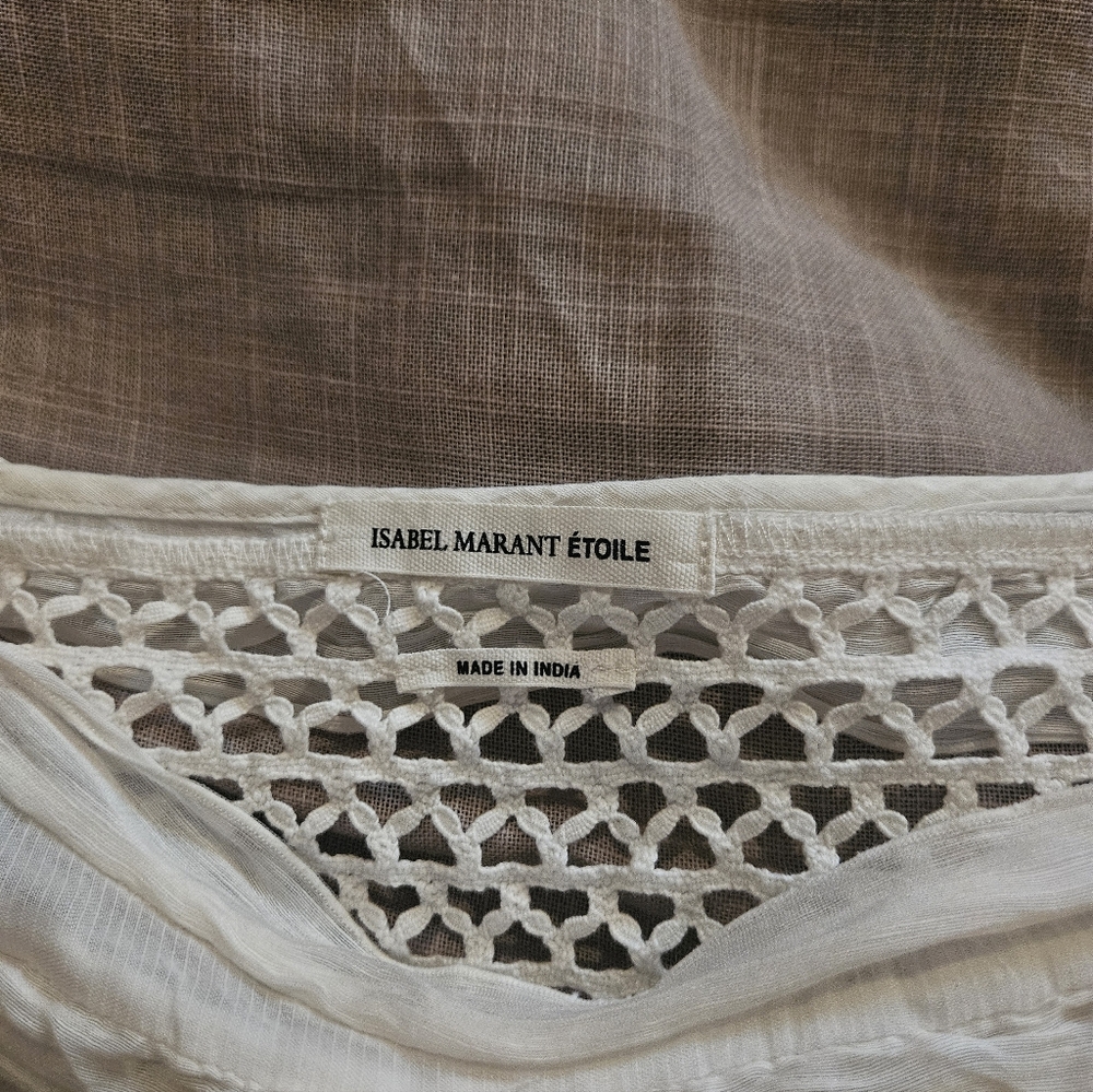 Isabel Marant Flowy Cotton Summer Top - Picture 3 of 5